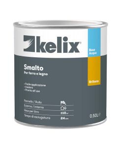 Smalto acqua kelix brillante 0,5 lt bianco freddo