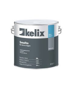 Smalto acqua kelix satinato 2 lt nero