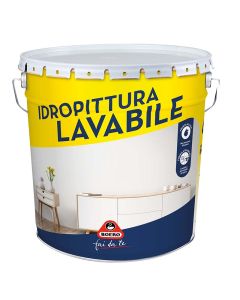 Idropittura lavabile 14 lt, pronta all'uso, finitura extra opaca, ideale per tutti gli ambienti, resa 11 mq/lt