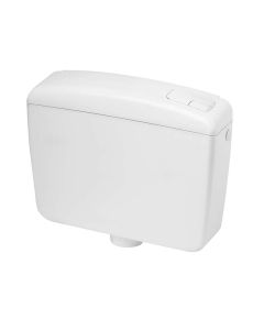 Cassetta wc lambada 2, a zaino, 2 pulsanti, 6/9 lt, bianca, ultra-piatta