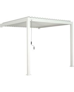 Pergola addossata fenice 3,5x2,5mt colore bianco