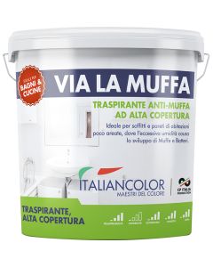 Idropittura traspirante antimuffa, 10 lt