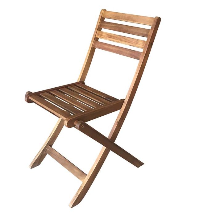 Sedia pieghevole amalfi legno di acacia fsc®, 55x44xh84 cm, prezzo per  singola sedia, vendute a coppia